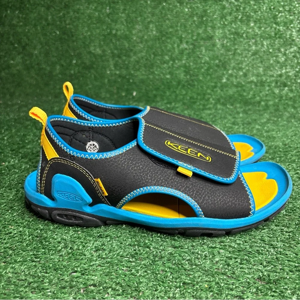 Keen Hiking Sandals Blue Yellow Women’s Size 8.5 (Mens 7) Outdoor Open Toe - Picture 1 of 12